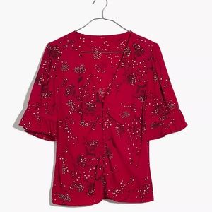 Madewell Daylight Top in Windswept Floral size 8
